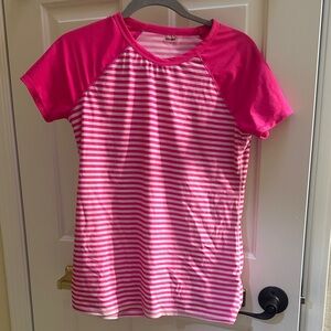 Old Navy Pink Striped Women's Swim One Piece